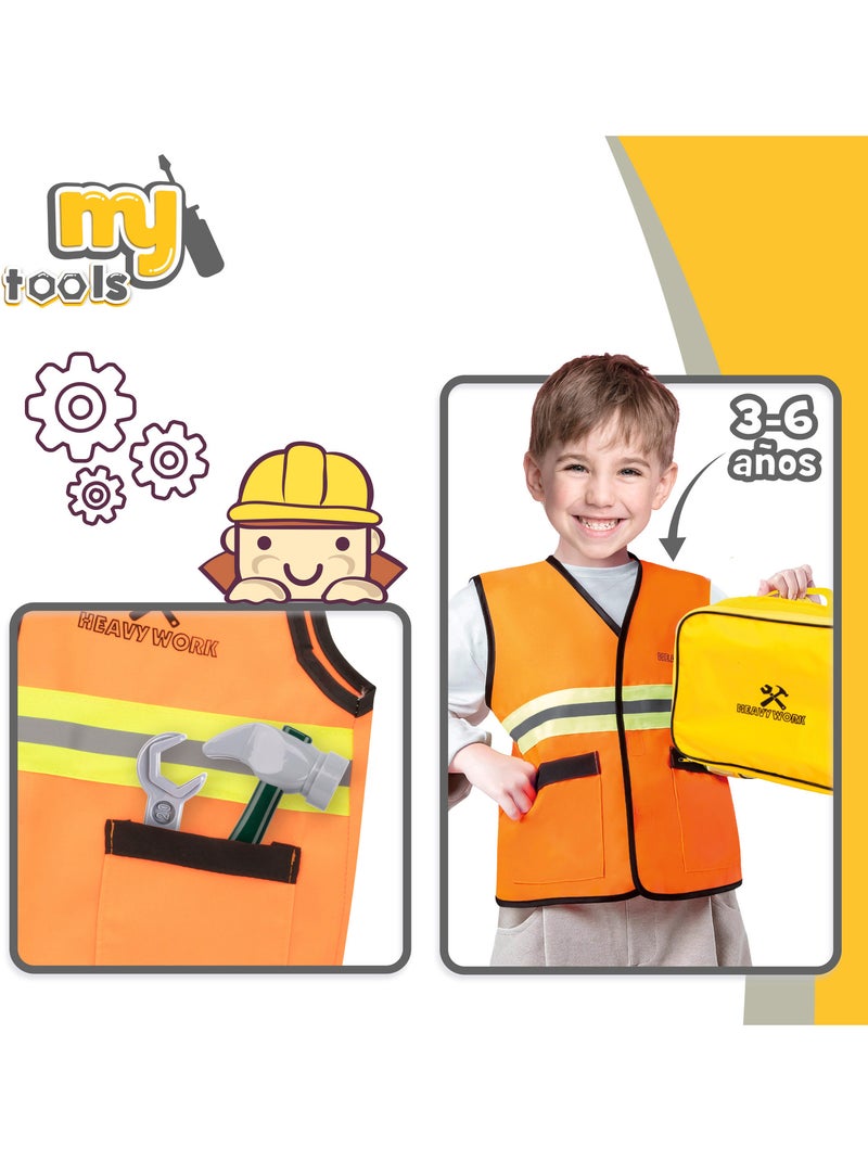 Valigia da lavoro con gilet e attrezzi 7 pezzi my tools N/D - Kiabi