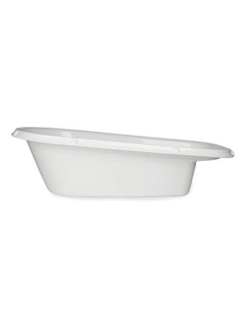 Vasca da bagno per bebè Luxe Thermobaby bianca mughetto con tappo di scarico - Kiabi Vasca da bagno per bebè Luxe Thermobaby bianca mughetto con tappo di scarico - Kiabi