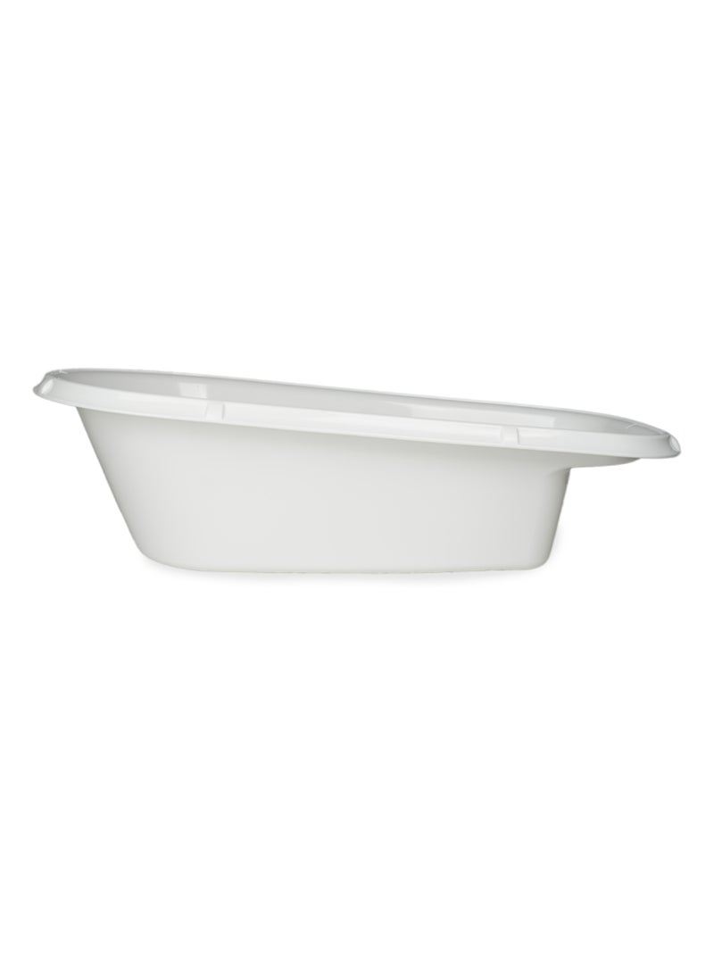 Vasca da bagno per bebè Luxe Thermobaby bianca mughetto con tappo di scarico Bianco - Kiabi