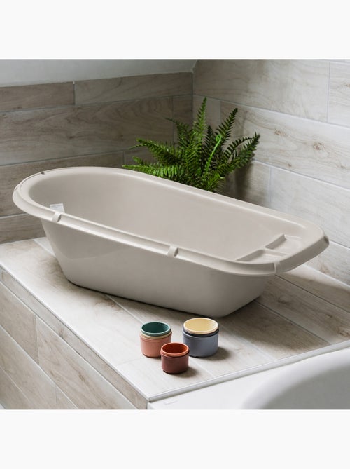 Vasca da bagno per neonati Luxe Grigio Charme Thermobaby in polietilene antiscivolo - Kiabi Vasca da bagno per neonati Luxe Grigio Charme Thermobaby in polietilene antiscivolo - Kiabi