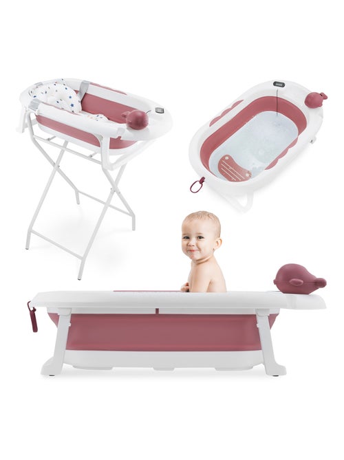 Vasca da bagno pieghevole neonato con termometro lcd e riduttore - Kiabi Vasca da bagno pieghevole neonato con termometro lcd e riduttore - Kiabi