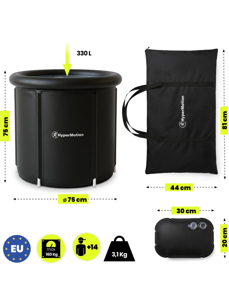 Vasca pieghevole per bagno ghiacciato 330l hypermotion per recupero muscolare e crioterapia Nero - Kiabi