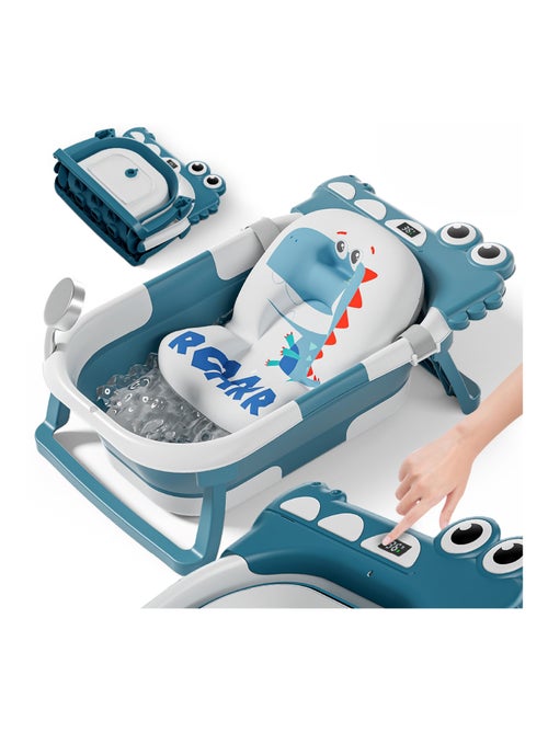 Vaschetta da bagno pieghevole - Termometro e cuscino inclusi - DINO | SUPERBE BEBE - Kiabi