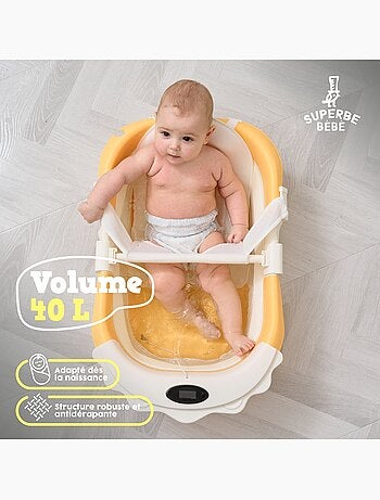 Vaschetta da bagno pieghevole - Termometro e cuscino inclusi - LION | SUPERBE BEBE