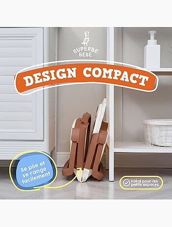 Vaschetta da bagno pieghevole - Termometro e cuscino inclusi - LION | SUPERBE BEBE