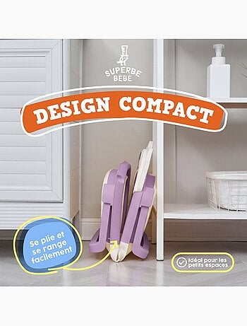 Vaschetta da bagno pieghevole - Termometro e cuscino inclusi - LION | SUPERBE BEBE