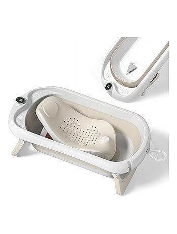 Vaschetta da bagno pieghevole - Termometro e sdraietta inclusi | SUPERBE BEBE