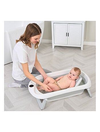 Vaschetta da bagno pieghevole - Termometro e sdraietta inclusi | SUPERBE BEBE