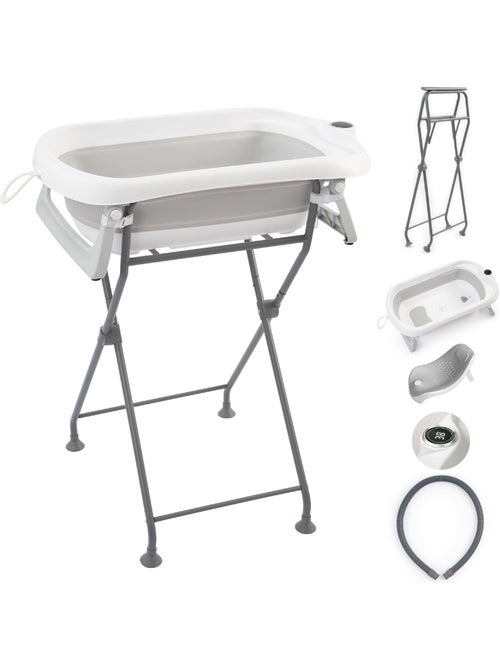 Vaschetta da bagno pieghevole con supporto - Kit completo | SUPERBE BEBE - Kiabi