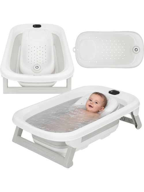 Vaschetta da bagno pieghevole per neonati lionelo babybubble con termometro - 2 altezze regolabili - Kiabi Vaschetta da bagno pieghevole per neonati lionelo babybubble con termometro - 2 altezze regolabili - Kiabi