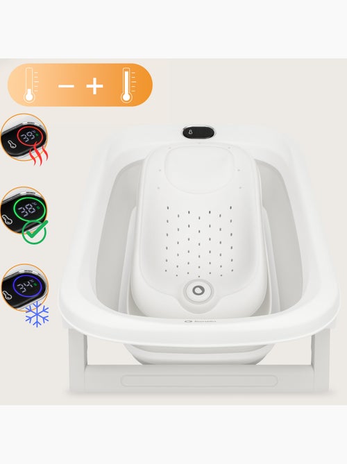 Vaschetta da bagno pieghevole per neonati lionelo babybubble con termometro - 2 altezze regolabili - Kiabi Vaschetta da bagno pieghevole per neonati lionelo babybubble con termometro - 2 altezze regolabili - Kiabi