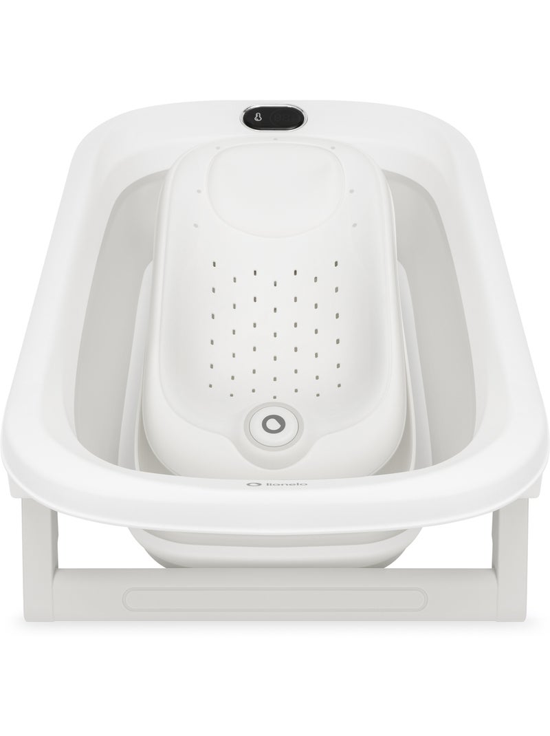 Vaschetta da bagno pieghevole per neonati lionelo babybubble con termometro - 2 altezze regolabili Grigio - Kiabi