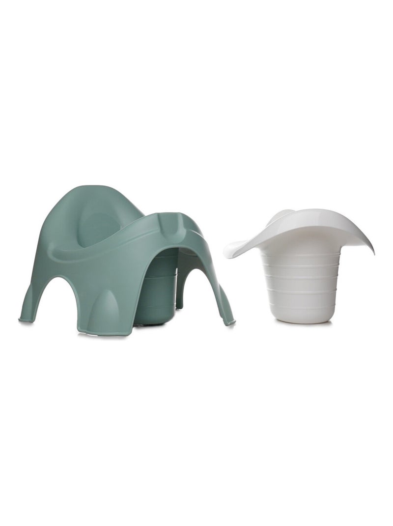 Vasetto di apprendimento IDEO Thermobaby con ciotola rimovibile, produzione in Francia Verde - Kiabi