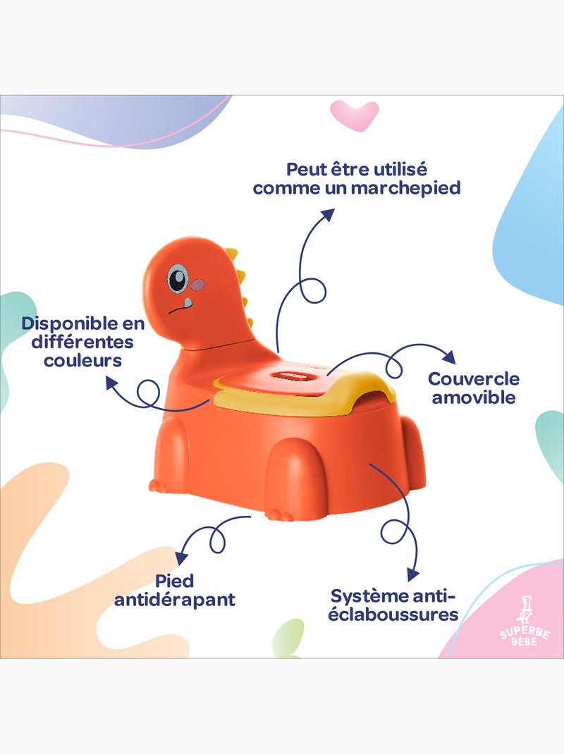 Vasino per bambini - DINO | SUPERBE BEBE Arancione chiaro - Kiabi