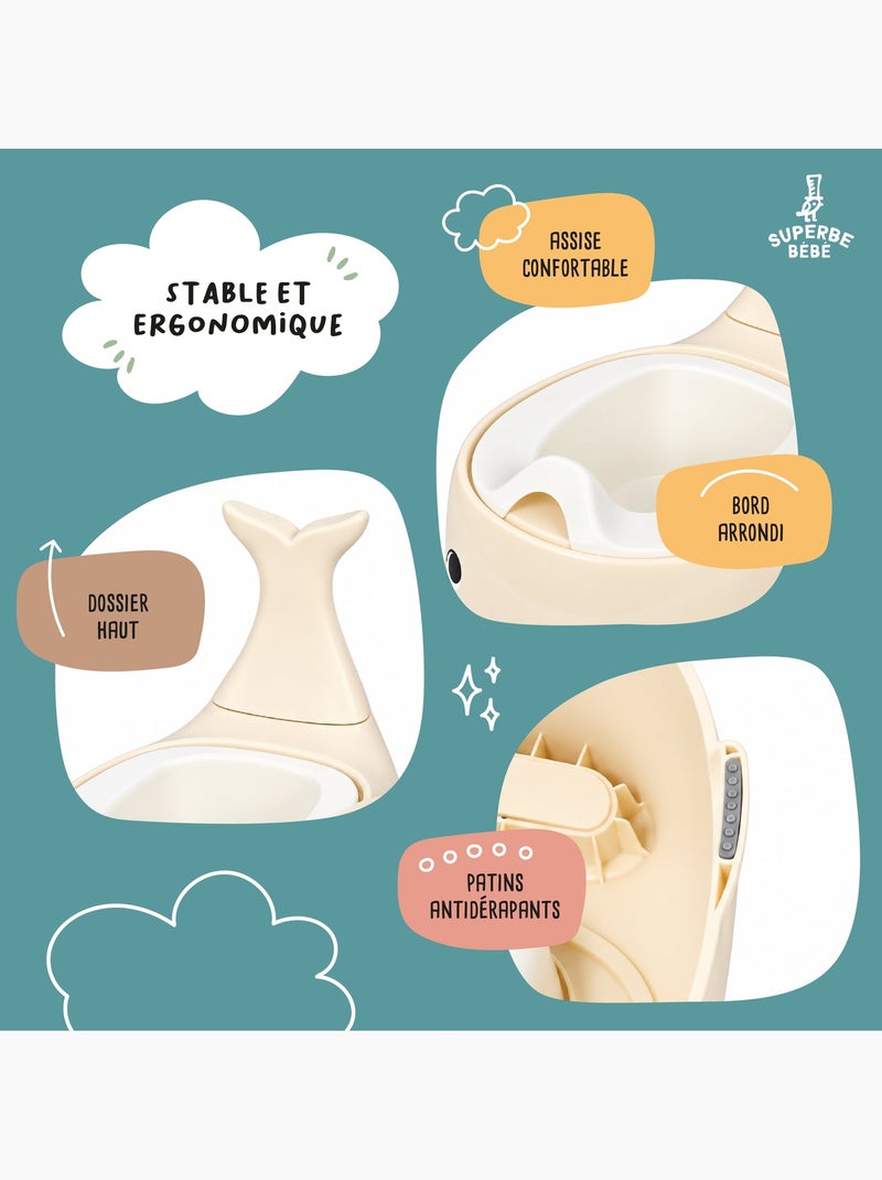 Vasino per bambini - Whalinou | SUPERBE BEBE Beige - Kiabi