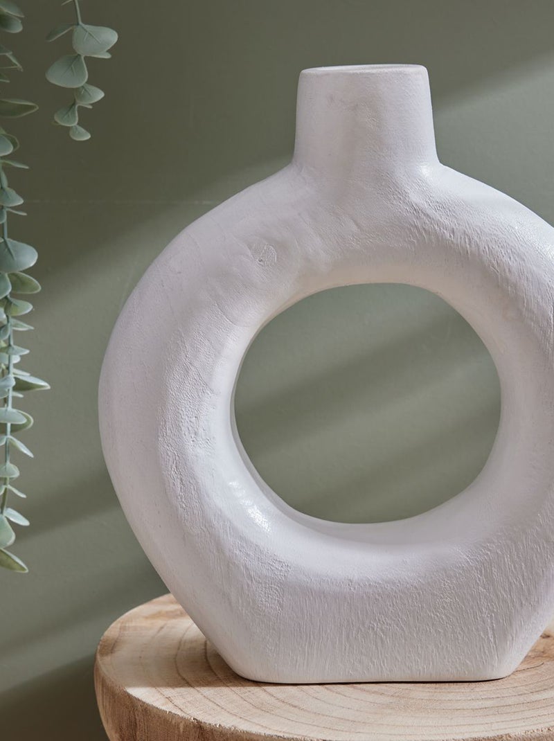 Vaso cavo tondo in legno BEIGE - Kiabi