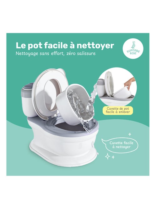 Vaso realistico per imparare a usare il bagno - con suono | SUPERBE BEBE - Kiabi