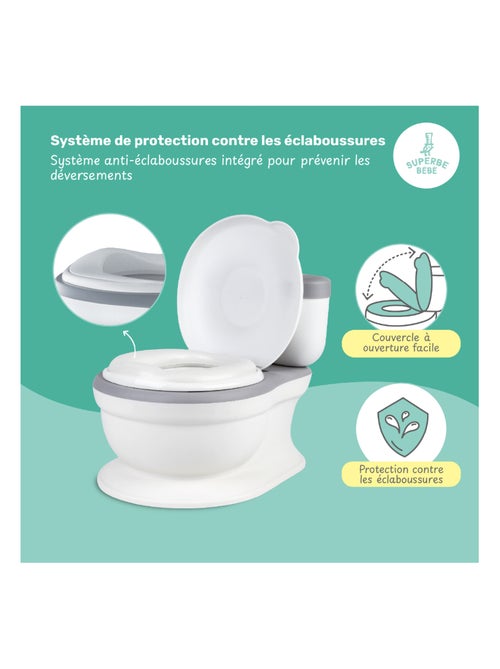 Vaso realistico per imparare a usare il bagno - con suono | SUPERBE BEBE - Kiabi
