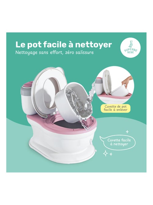 Vaso realistico per imparare a usare il bagno - con suono | SUPERBE BEBE - Kiabi