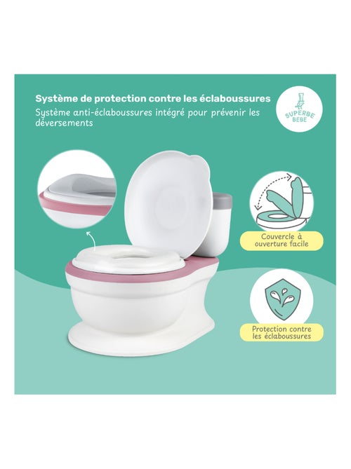 Vaso realistico per imparare a usare il bagno - con suono | SUPERBE BEBE - Kiabi