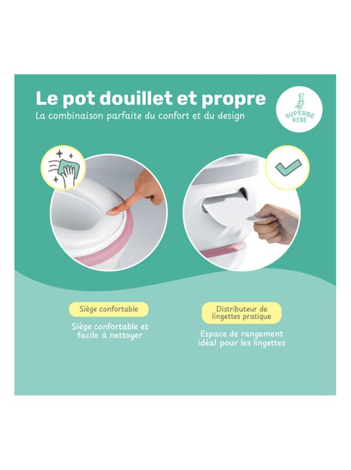 Vaso realistico per imparare a usare il bagno - con suono | SUPERBE BEBE - Kiabi