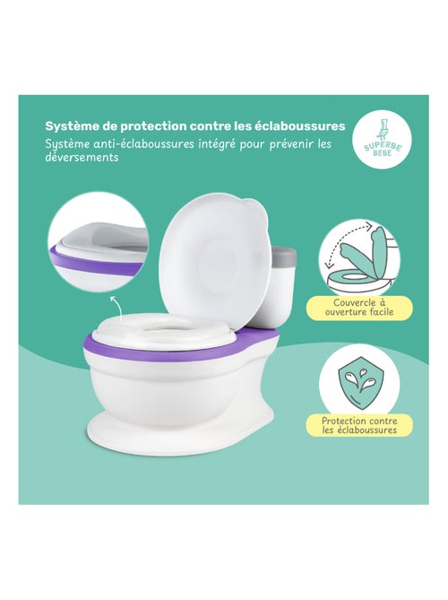 Vaso realistico per imparare a usare il bagno - con suono | SUPERBE BEBE - Kiabi