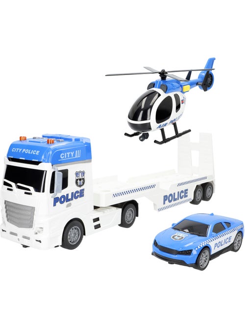 Veicolo della polizia a frizione con luce e suono 1:12 speed & go - Kiabi Veicolo della polizia a frizione con luce e suono 1:12 speed & go - Kiabi
