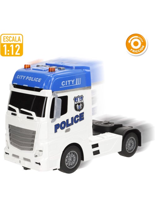 Veicolo della polizia a frizione con luce e suono 1:12 speed & go - Kiabi Veicolo della polizia a frizione con luce e suono 1:12 speed & go - Kiabi