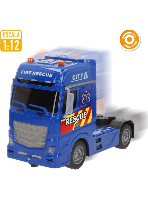 Veicolo di soccorso a frizione con luce e suono 1:12 speed & go - Kiabi Veicolo di soccorso a frizione con luce e suono 1:12 speed & go - Kiabi