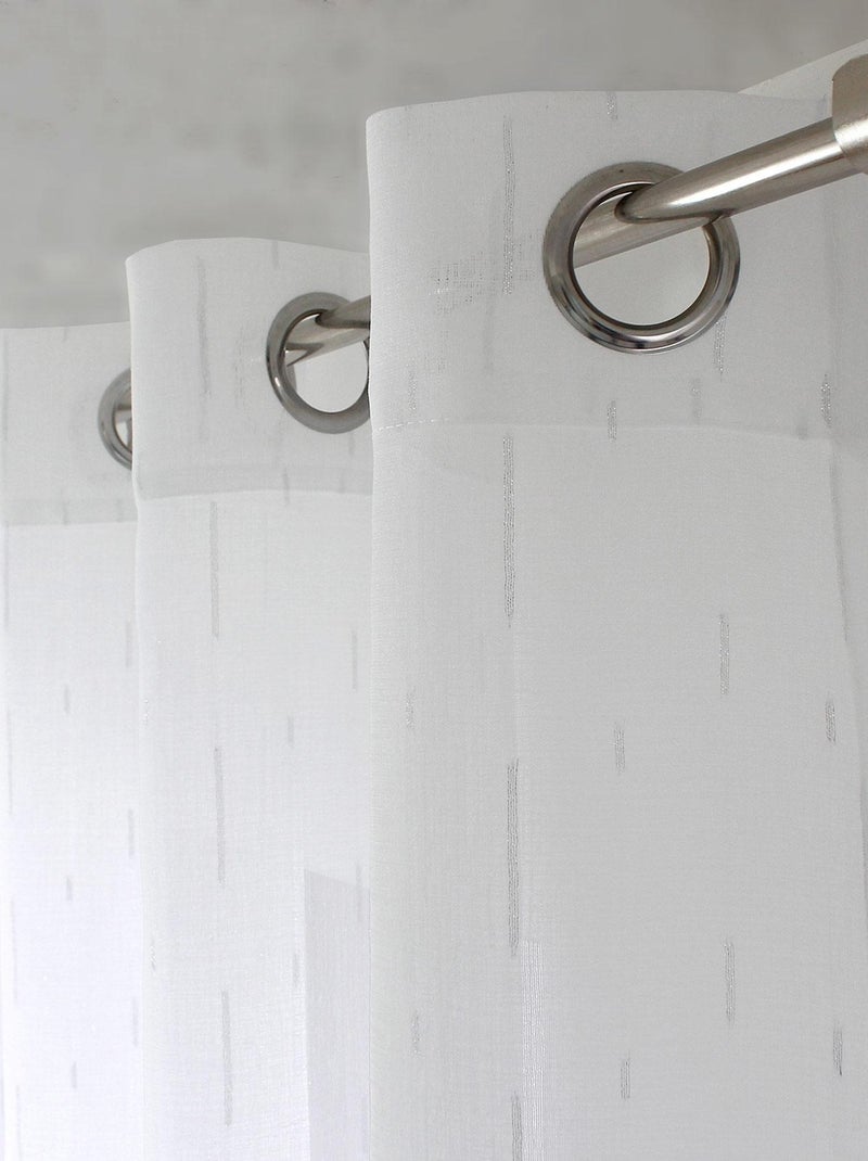 Velatura con fili d'argento intrecciati Bianco - Kiabi