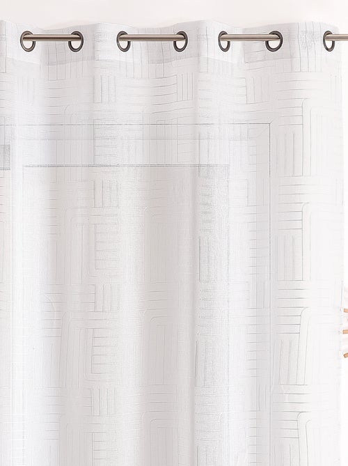 Velatura con motivo geometrico ricamato - Kiabi