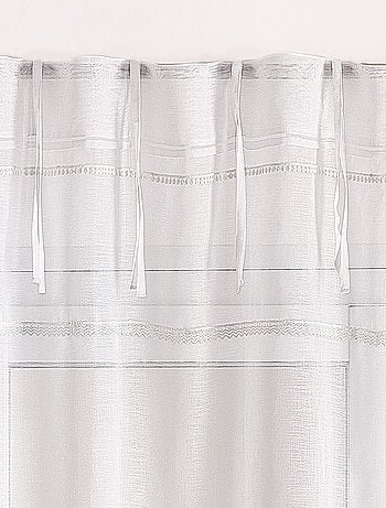 Velatura con nastri macramé