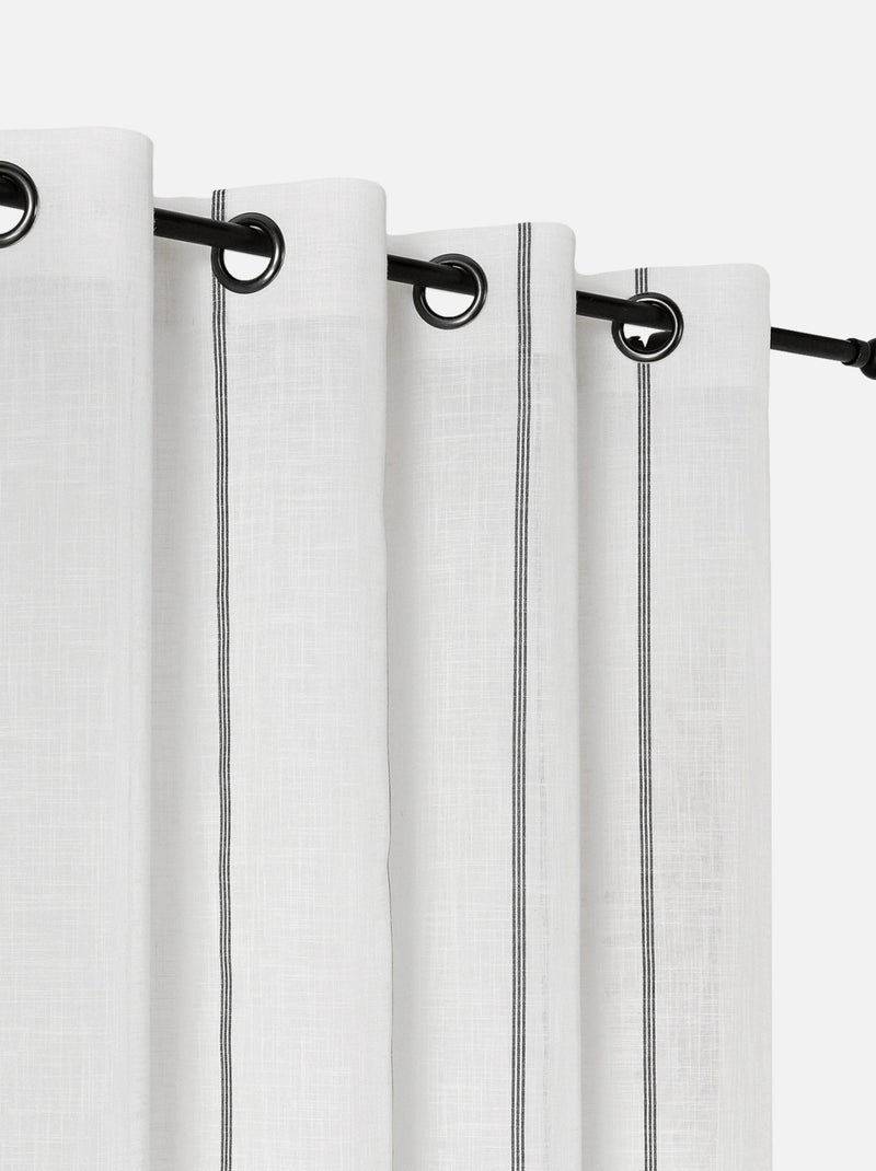 Velatura con sottili strisce nere Bianco sporco - Kiabi