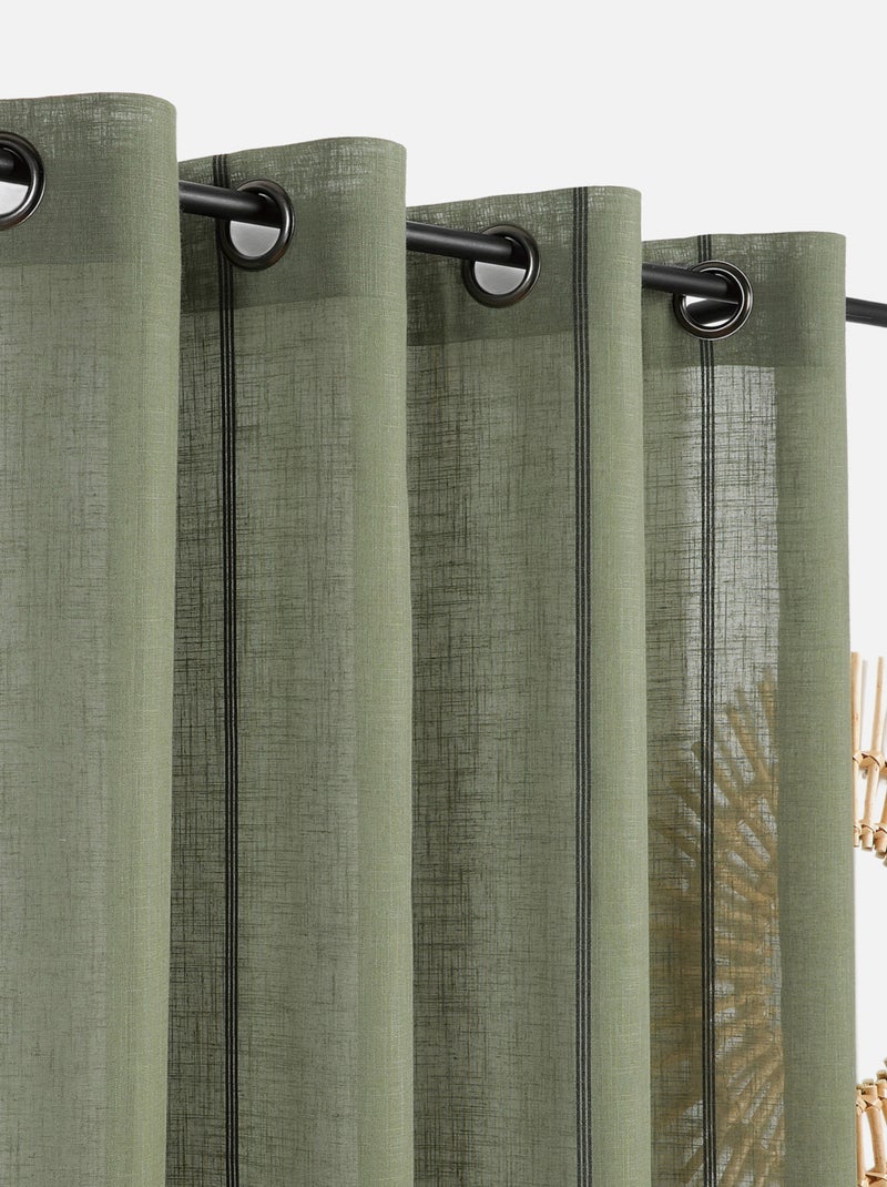 Velatura con sottili strisce nere Verde - Kiabi