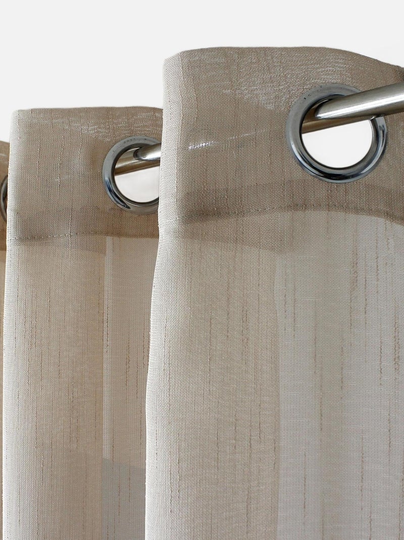 Velo di Boemia con strisce traforate Beige - Kiabi