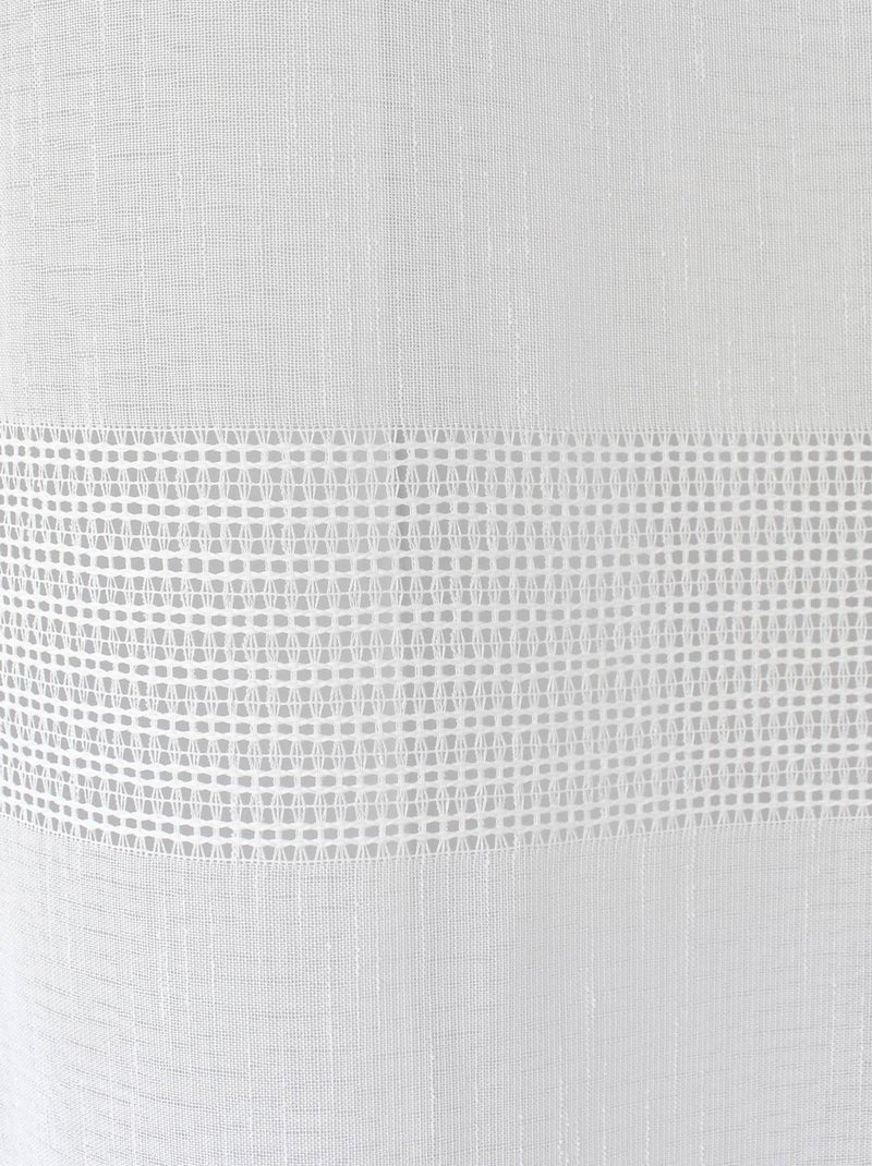 Velo di Boemia con strisce traforate Bianco - Kiabi