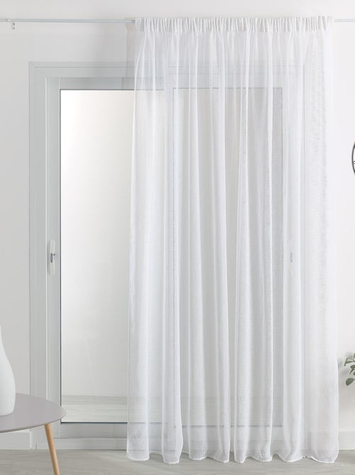 Velo di lino con arricciatura a treccia - Kiabi