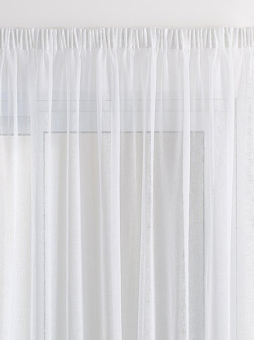 Velo di lino con arricciatura a treccia - Kiabi