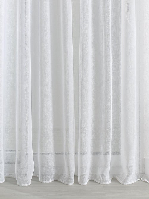 Velo di lino con arricciatura a treccia - Kiabi