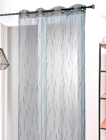 Velo di organza grigio con ricamo di ramoscelli