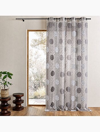 Velo di organza jacquard ricamato a grandi cerchi