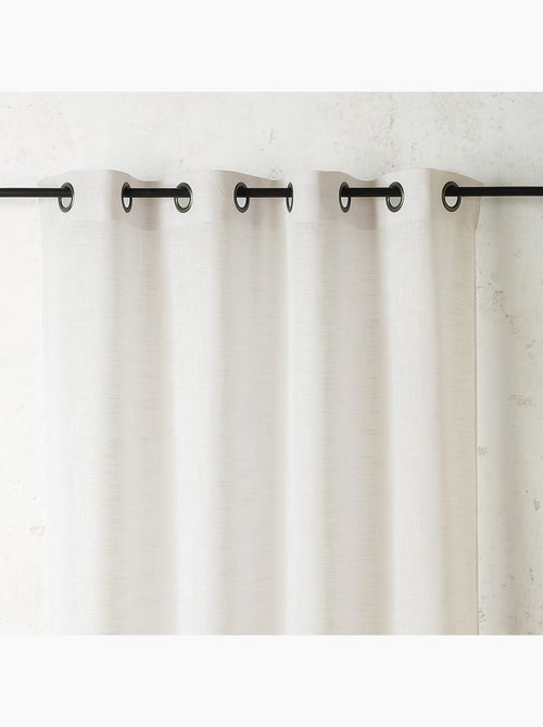 Velo in polilene fiammato a rilievo con occhielli - Kiabi