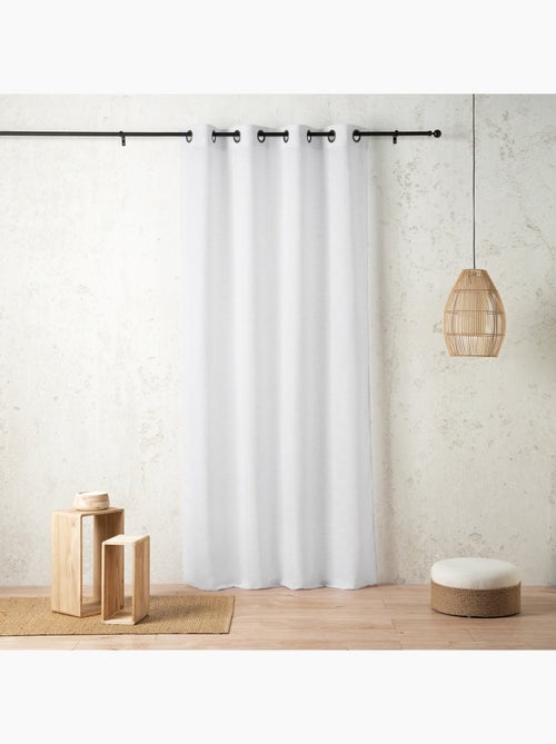 Velo in polilene fiammato a rilievo con occhielli - Kiabi