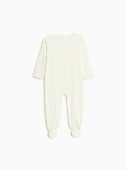 Velvet babygrow, mo fashion - Kiabi Velvet babygrow, mo fashion - Kiabi