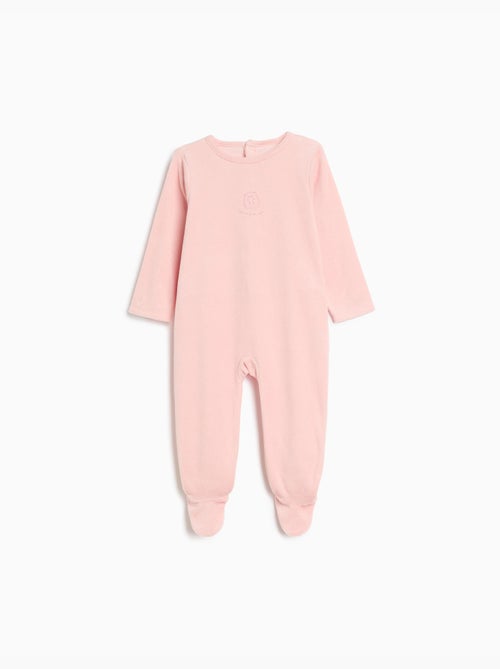 Velvet babygrow, mo fashion - Kiabi Velvet babygrow, mo fashion - Kiabi