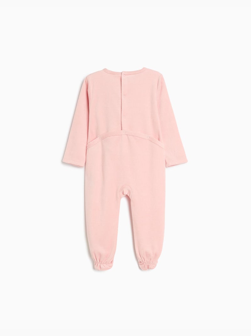 Velvet babygrow, mo fashion Rosa - Kiabi