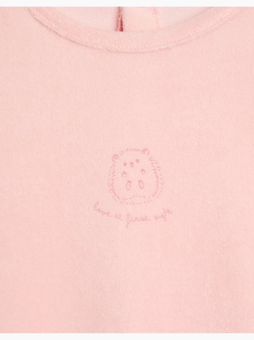 Velvet babygrow, mo fashion - Kiabi Velvet babygrow, mo fashion - Kiabi