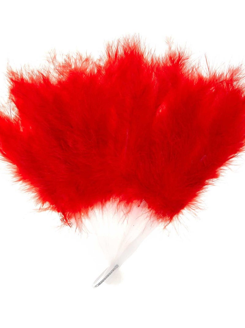 Ventaglio piume rosso - Kiabi