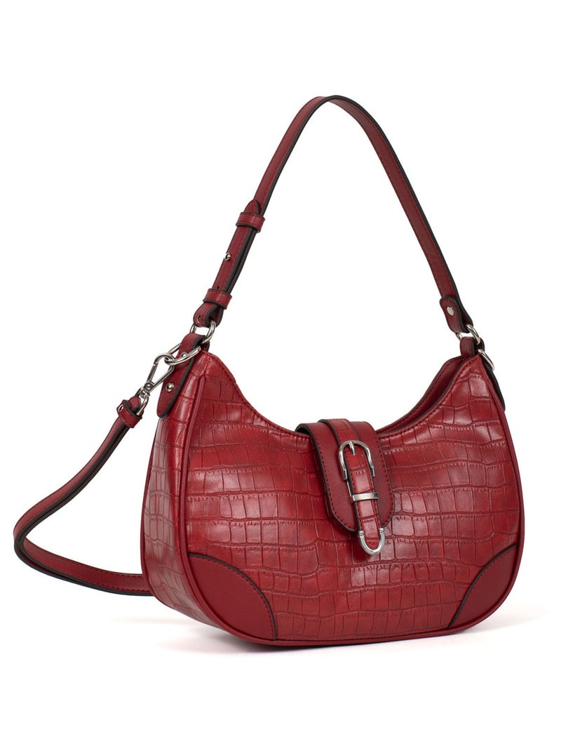 VÉRA - Borsa a spalla con 1 manico Rosso carminio - Kiabi
