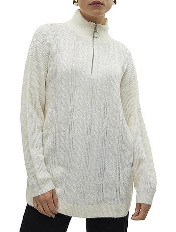 Vero Moda Maglione Donna con Zip 1/4